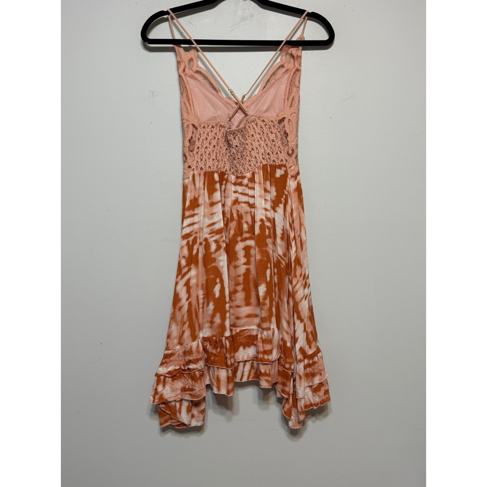 Y2K Fairycore Babydoll Mini Dress Womens XS Coquette Festival Boho Revival - Picture 6 of 8